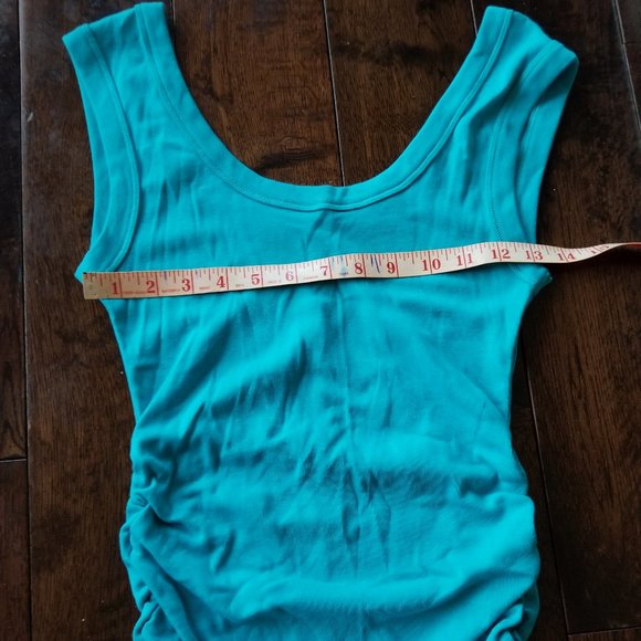 Victoria's Secret Blue Ruched Long Tank Top - Picture 4 of 6